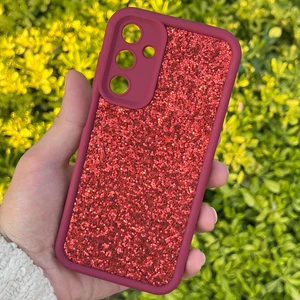 Samsung Galaxy A15 Kılıf Taşlı Işıltılı Darbe Önleyici Silikon