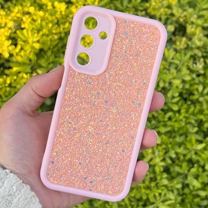 Samsung Galaxy A15 Kılıf Taşlı Işıltılı Darbe Önleyici Silikon