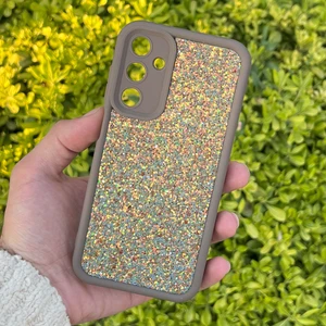 Samsung Galaxy A05S Kılıf Taşlı Işıltılı Darbe Önleyici Silikon Kapak