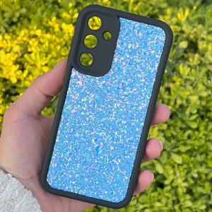 Samsung Galaxy A05S Kılıf Taşlı Işıltılı Darbe Önleyici Silikon Kapak