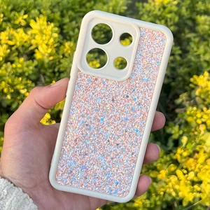 Xiaomi Redmi Note 13 4g Kılıf Taşlı Işıltılı Darbe Önleyici Silikon Kapak