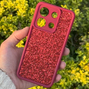 Xiaomi Redmi Note 13 4g Kılıf Taşlı Işıltılı Darbe Önleyici Silikon Kapak