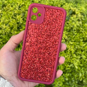 Samsung Galaxy A05 Kılıf Taşlı Işıltılı Darbe Önleyici Silikon Kapak