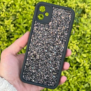 Samsung Galaxy A05 Kılıf Taşlı Işıltılı Darbe Önleyici Silikon Kapak