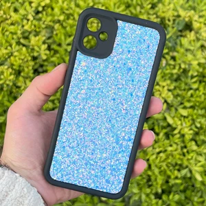 Samsung Galaxy A05 Kılıf Taşlı Işıltılı Darbe Önleyici Silikon Kapak