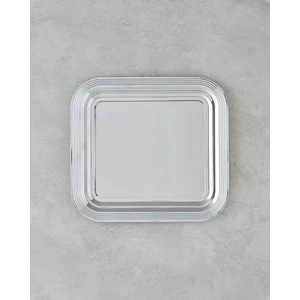 Glow Metal Tepsi 35X32,5 cm Silver