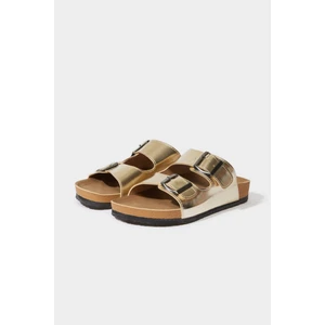 Kadın Düz Taban Suni Deri Terlik