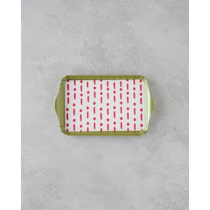 Fusion Melamin Tepsi 23X14 cm Pembe - Yeşil