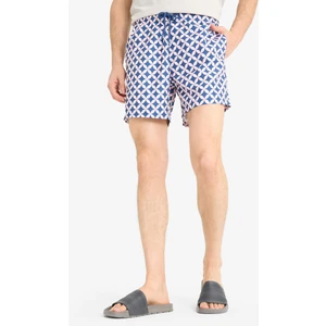 Desenli File Astarlı Kısa Boy Deniz Şortu E1029AX25HS