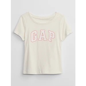 Kız Bebek Bej Gap Logo T-Shirt