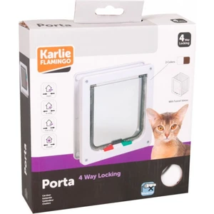Karlıe 4 Yön Kilitli Kedi Kapısı 19,2X20Cm Beyaz