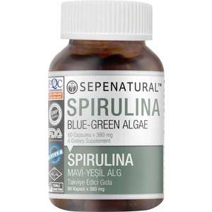 Sepe Natural Spirulina 60 Kapsül x 380 mg | Spirulina Yosun Hapı