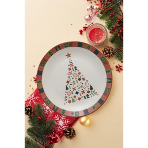 Yılbaşı New Year Çam Servis Tabağı 26 cm 21652