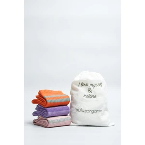 Buluş Organic 3'lü Kız Çocuk Tenis Çorabı