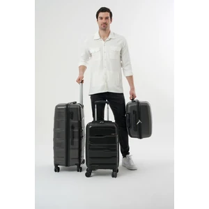 23  3' Lü Set Kırılmaz Polipropilen Valiz Seyahat Tatil Çeyiz Tekerlekli