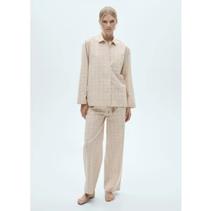 İki parçalı kareli pijama