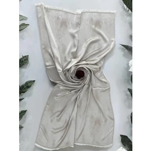 Krem Bulut Desen Kadın Şal