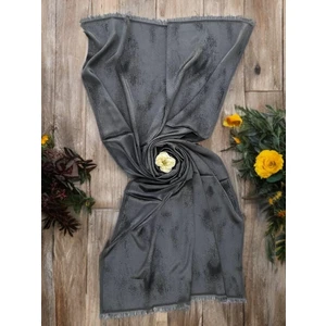 Siyah Bulut Desen Kadın Şal