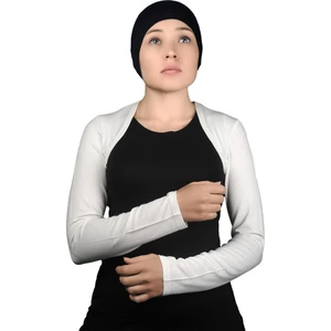 Uzun Kollu Tesettür Bolero - Ekru