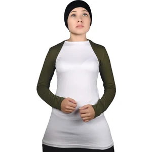 Uzun Kollu Tesettür Bolero - Haki