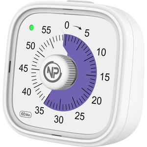 NPT31 Analog Alarm Zamanlayıcı Beyaz Renkli 60 Dakika Süreli Öğrenci Motivasyon Saati