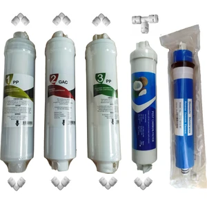 Su Arıtma Cihazı Filtresi 5 Li Set - Inline Quick 5 Aşama Filtre Takımı