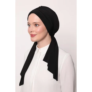 Siyah Kelebek Desen Hazır Şal