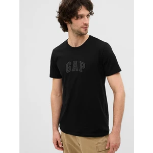Erkek Siyah Gap Logo T-Shirt
