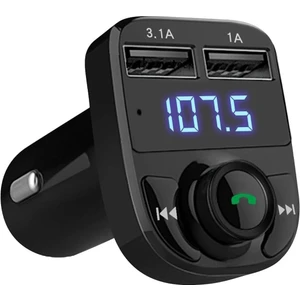 Araç Bluetooth Fm Transmitter Cihazı Araba Mp3 Çalar Oto Çakmaklık Şarj Aleti Radyo Müzik Kiti Aux