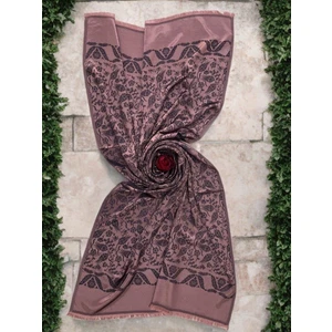 Gülkurusu Lale Desen Kadın Şal