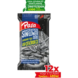 Paşa Kuruyemiş Ay Çekirdeği 40 gr x 12 Adet