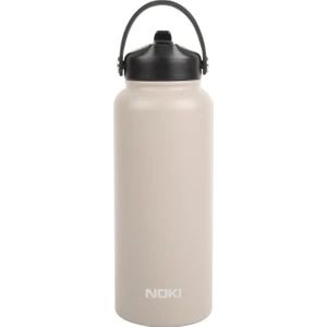 Çevir Aç Kapak Pipetli Taşıma Kulplu Çelik Termos Matara 960 ml (T-0127)