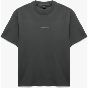 Arkası Baskılı Kısa Kollu Bisiklet Yaka Pamuklu Oversize Lisanslı Van Gogh Tişört