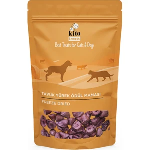 Freeze Dried Tavuk Yürek Kedi Ödül Maması %100 Doğal, Glutensiz 30 gr(Cat Treat)