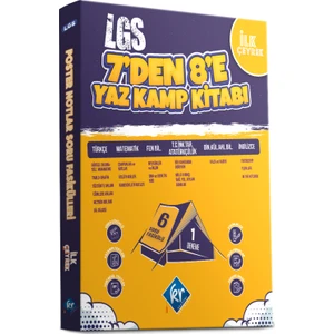 Kr Akademi Yayınları LGS 7'den 8'e Yaz Kamp Kitabı (Tüm Dersler)