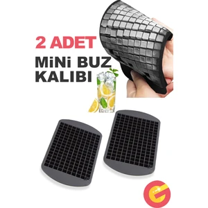 2 Adet 160'LI Mini Küp Buz Kalıbı Silikon Buzluk Mini Buz Küpleri