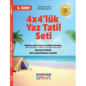 3. Sınıf 4x4'lük Tatil Tekrar Seti | 12 Fasikül+Bilişsel ETKINLIKLER-2025