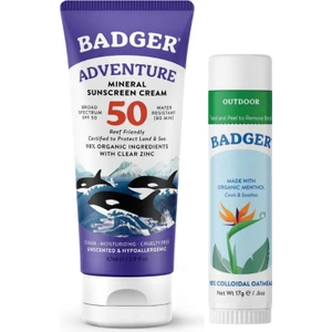 Organik Güneş Seti: Spf 50 Güneş Kremi + Nemlendirici Stick