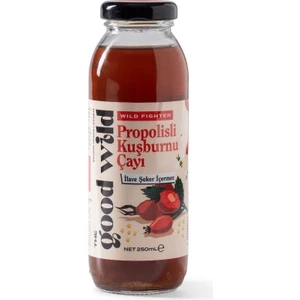 The Good Wild Propolisli Kuşburnu Çayı | Fermante Nohut Suyu | Hurma Suyu | Soğuk Çay | 250 ml (9 Adet)