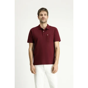 Cepli Polo Yaka Regular Fit Nakışlı Pamuk Tişört