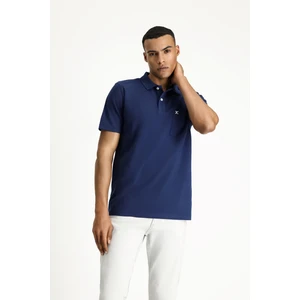Cepli Polo Yaka Regular Fit Nakışlı Pamuk Tişört