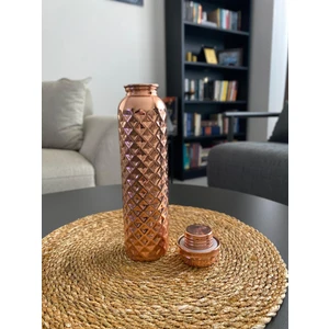 Layla Copper Klasik Bakır Termos - Suluk - Bakır matara - bakır suluk - matara - bakır