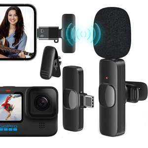 Magicvoice K8 Kablosuz Type-C Vlogger Yaka Mikrofonu Android Gopro Osmo Action Iphone Ipad Youtuber Yayın Mikrofonu