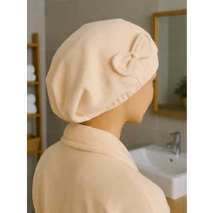 Ender Home DreamSoft Saç Kurulama Bonesi – Kadife Fiyonklu Lastikli