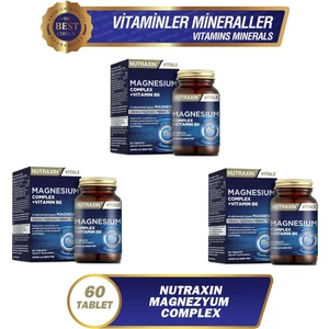 Magnesium Complex Vitamin B6 60 Tablet 3 Adet