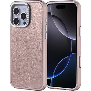 Apple iPhone 16 Pro Max Kılıf Taşlı Tasarımlı Zore Kapi Kapak + Temperli Cam Ekran Koruyucu