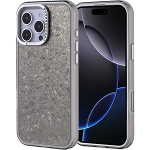 Apple iPhone 16 Pro Max Kılıf Taşlı Tasarımlı Zore Kapi Kapak + Temperli Cam Ekran Koruyucu