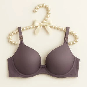 Mat Mürdüm Yarım Destekli B Cup Sütyen