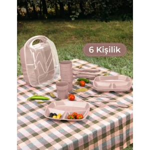 Lillium Piknik Seti - 6 Kisilik - 32 Parca