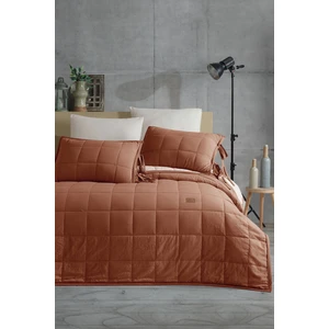 Madelyn Tek Kişilik Yatak Örtüsü 2 Parça Tarçın